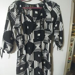 Black and white dress